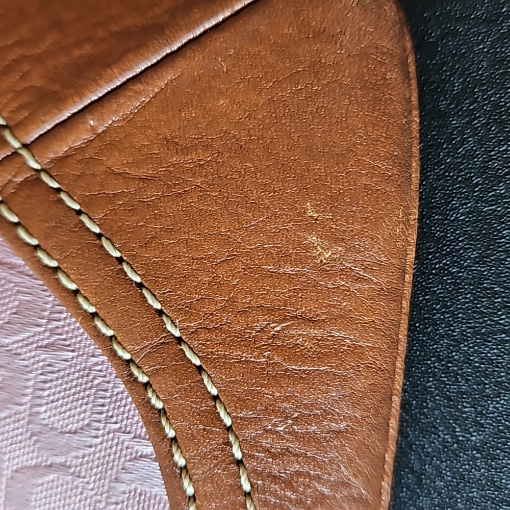 Coach 🎁 Pink Crossbody w CoA. Leather Accents, Canvas Strap - Picture 13 of 15